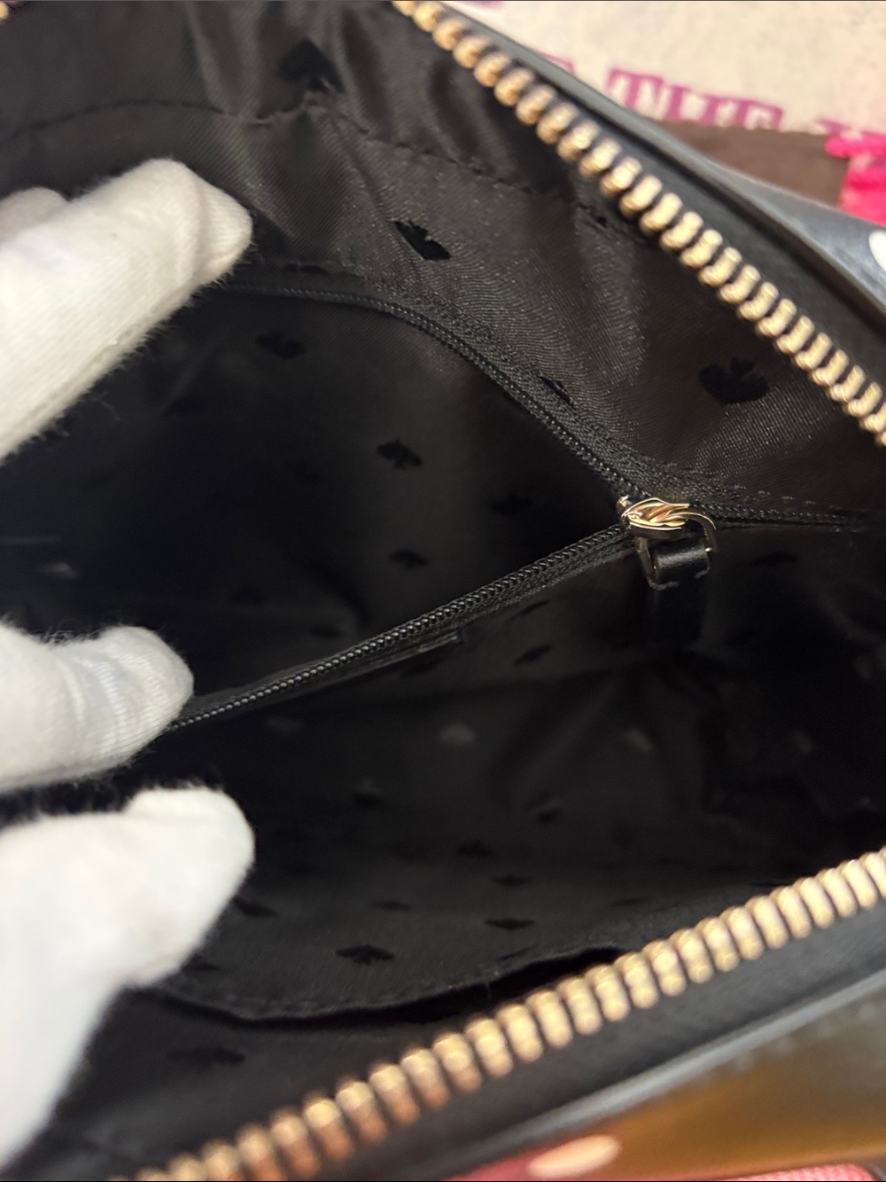 kate spade Black with White Polka Dot Crossbody Bag - Picture 14 of 15